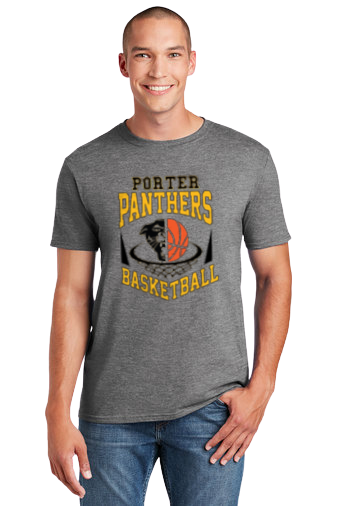 Porter Basketball Panther Youth to Adult Size Tshirt - Customize yours Now!