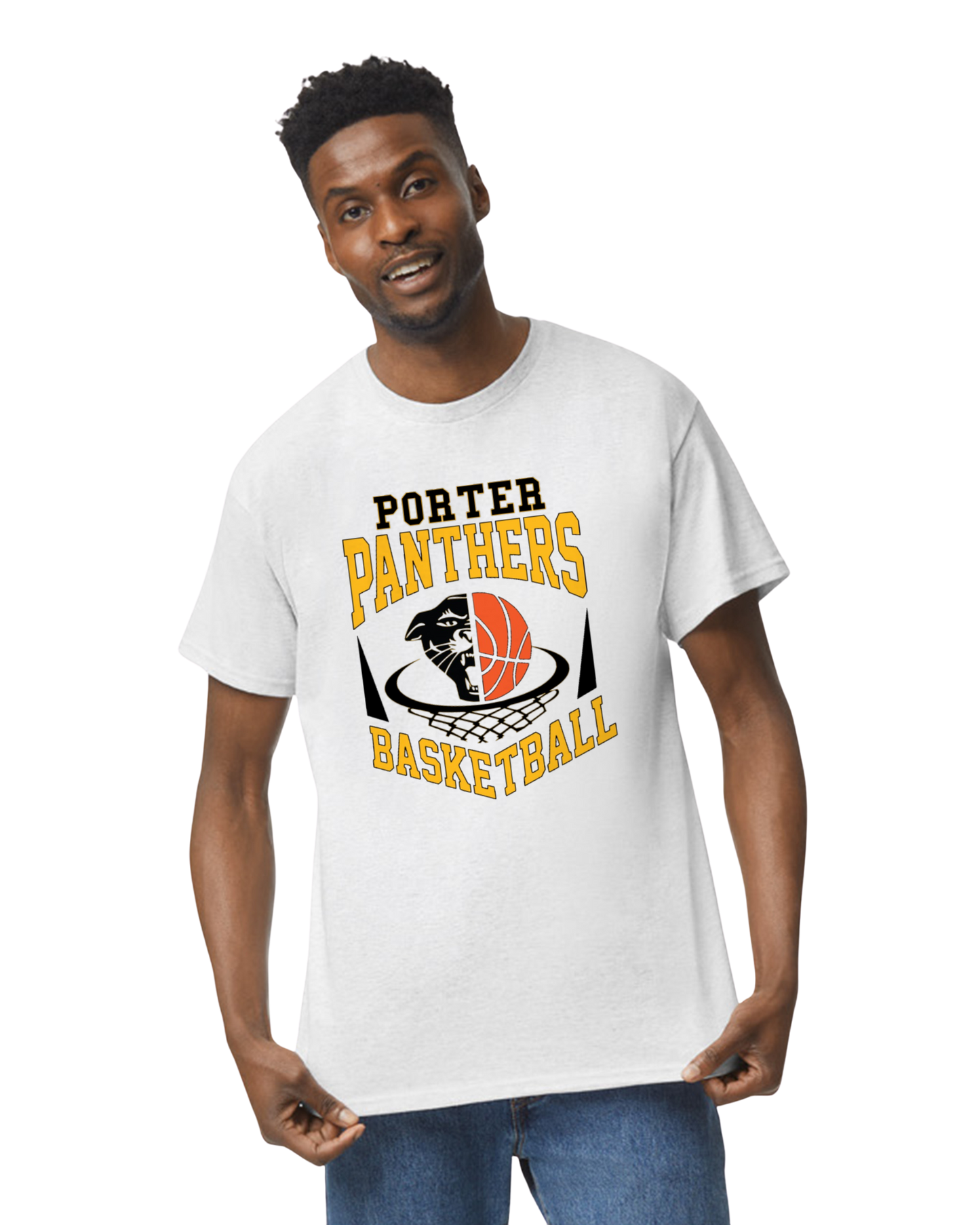 Porter Basketball Panther Youth to Adult Size Tshirt - Customize yours Now!