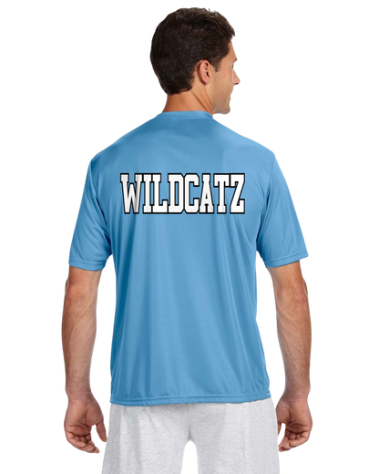 Wildcatz A4 Wicking Sport Tshirt  YOUTH to ADULT sizes _ CUSTOMIZE yours now!