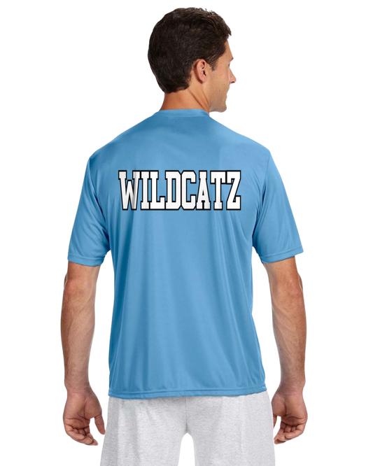 Wildcatz A4 Wicking Sport Tshirt  YOUTH to ADULT sizes _ CUSTOMIZE yours now!