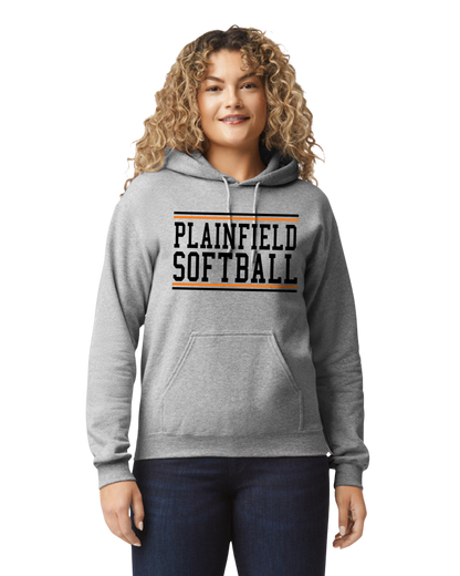 Plainfield Softball Youth to Adult Hooded Sweatshirt - Customize yours today!