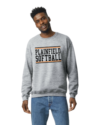 Plainfield Softball Crew Neck Sweatshirt Youth to Adult sizes - Customize Yours today!