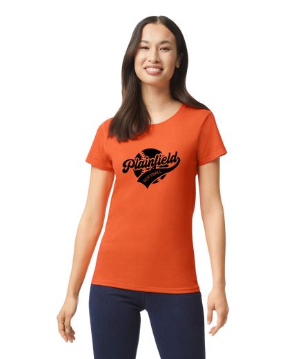 Plainfield Softball Ball Solid Tshirt WOMENS sizes - Customize yours now!