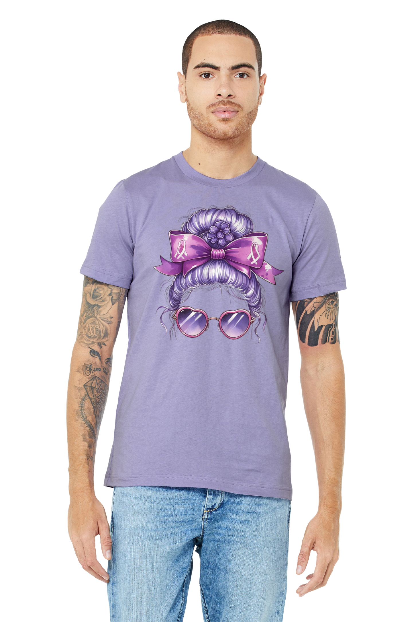 Alzheimer's PURPLE HAIR TShirt Bella+Canvas - Customize yours today!