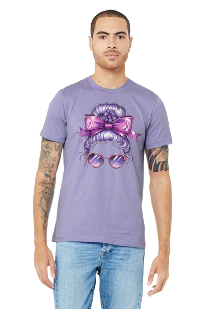 Alzheimer's PURPLE HAIR TShirt Bella+Canvas - Customize yours today!