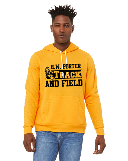 Porter Track and Field Hooded Pullover BELLA+CANVAS - Customize yours today!