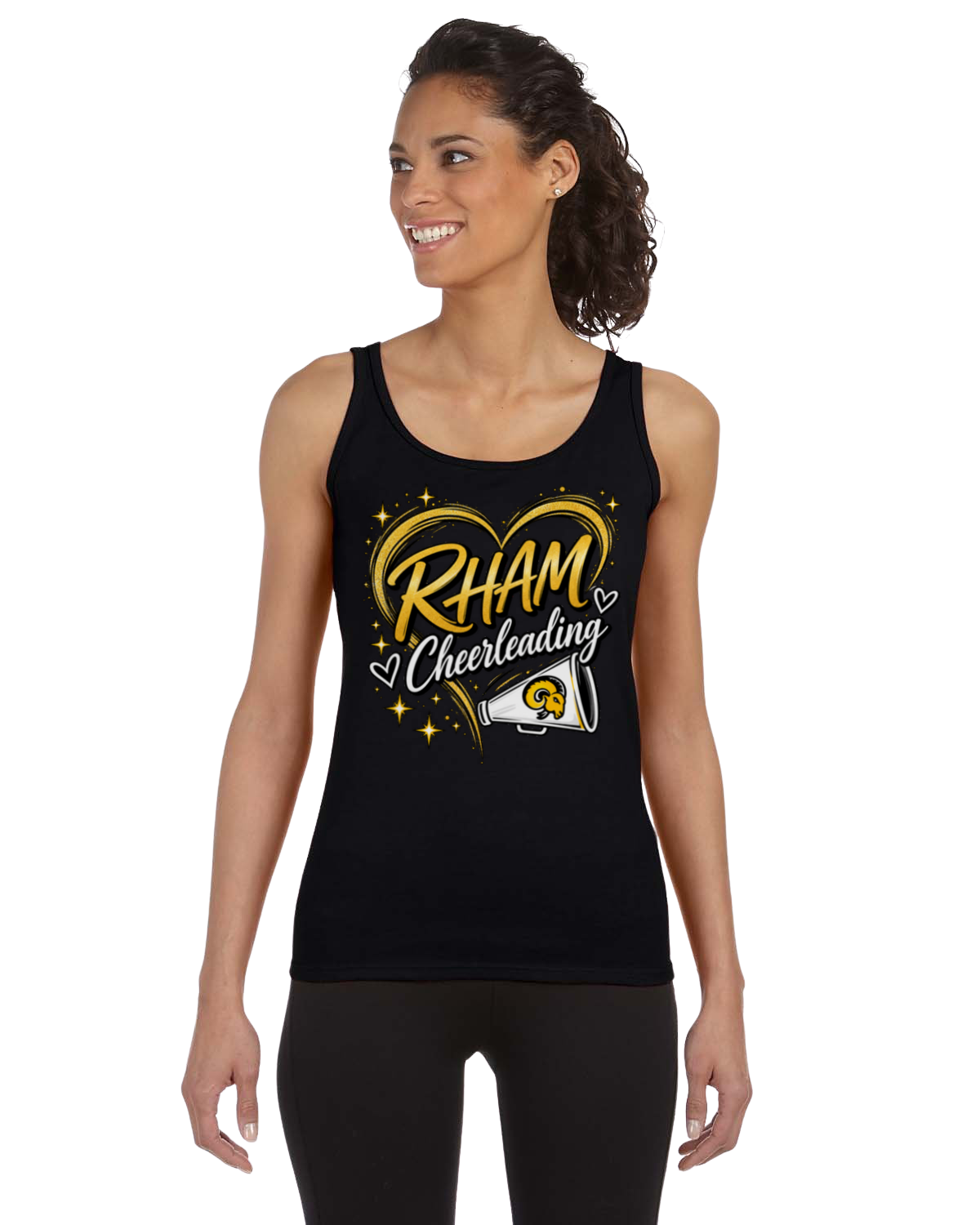 RYFC RHAM NEW 50th Anniversary CHEERLEADING Adult Gildan Softstyle Tank Top Mens/Womens Regular or Racerback
