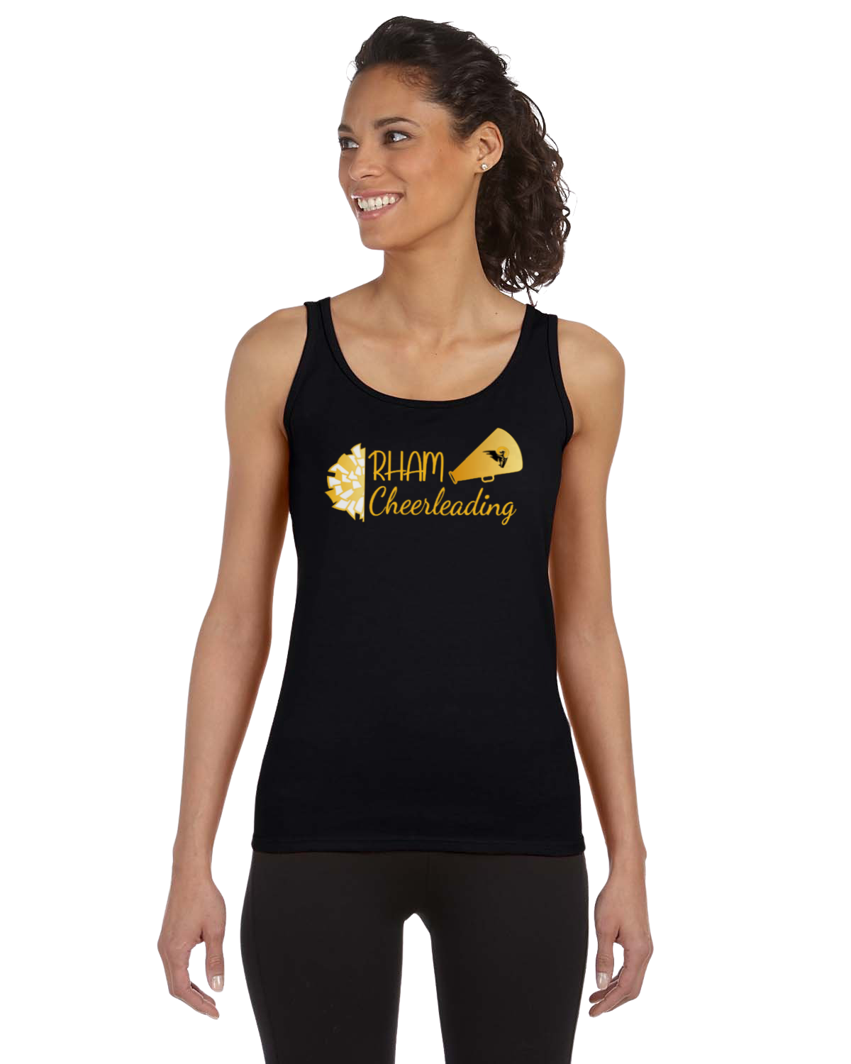 RYFC RHAM CHEERLEADING Adult Gildan Softstyle Tank Top Mens/Womens Regular or Racerback
