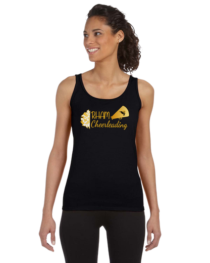 RYFC RHAM CHEERLEADING Adult Gildan Softstyle Tank Top Mens/Womens Regular or Racerback