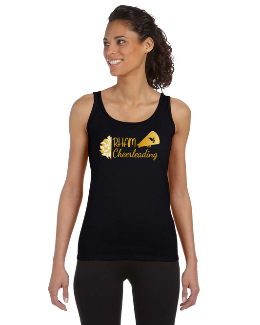 RYFC RHAM CHEERLEADING Adult Gildan Softstyle Tank Top Mens/Womens Regular or Racerback