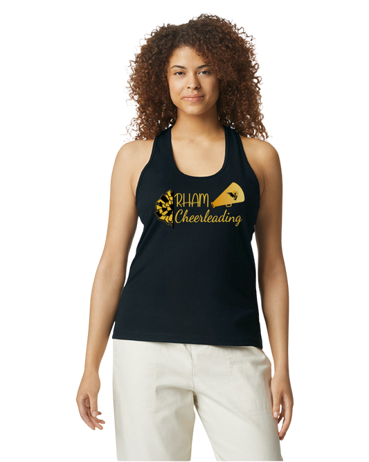 RYFC RHAM CHEERLEADING Adult Gildan Softstyle Tank Top Mens/Womens Regular or Racerback