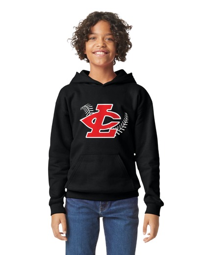 CLLL Youth Pullover Hooded Softstyle Gildan Sweatshirt BLACK