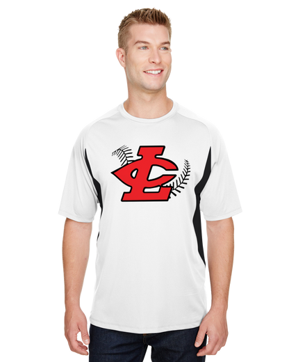 CLLL A4 Cooling Performance Color Block Short Sleeve T-Shirt WHITE