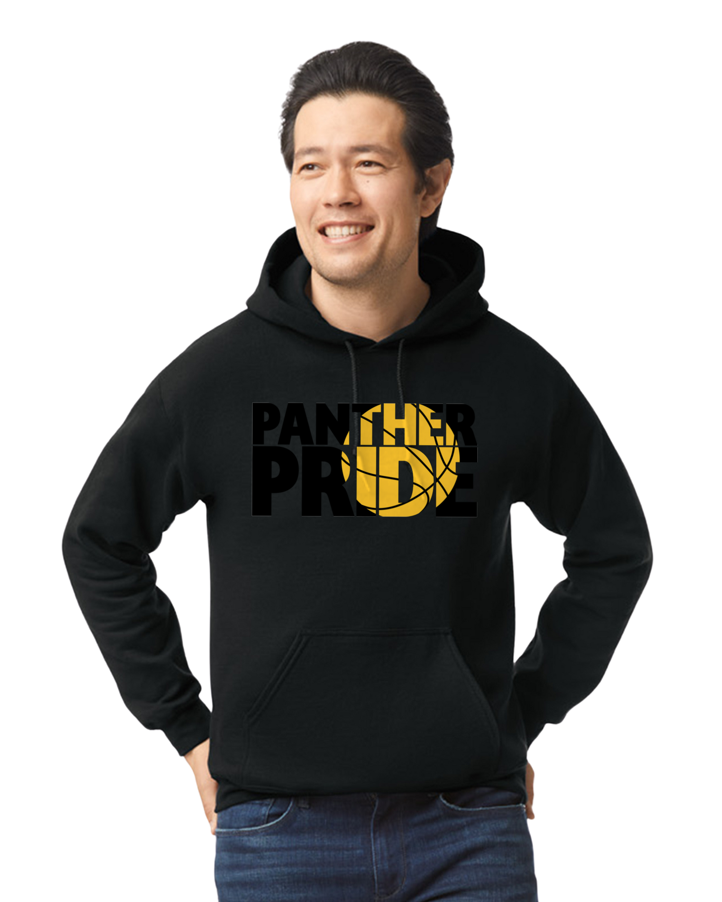 Panthers Bball Pride - Hooded Softstyle Sweatshirt YOUTH to ADULT sizes (multiple color/ layout choices)