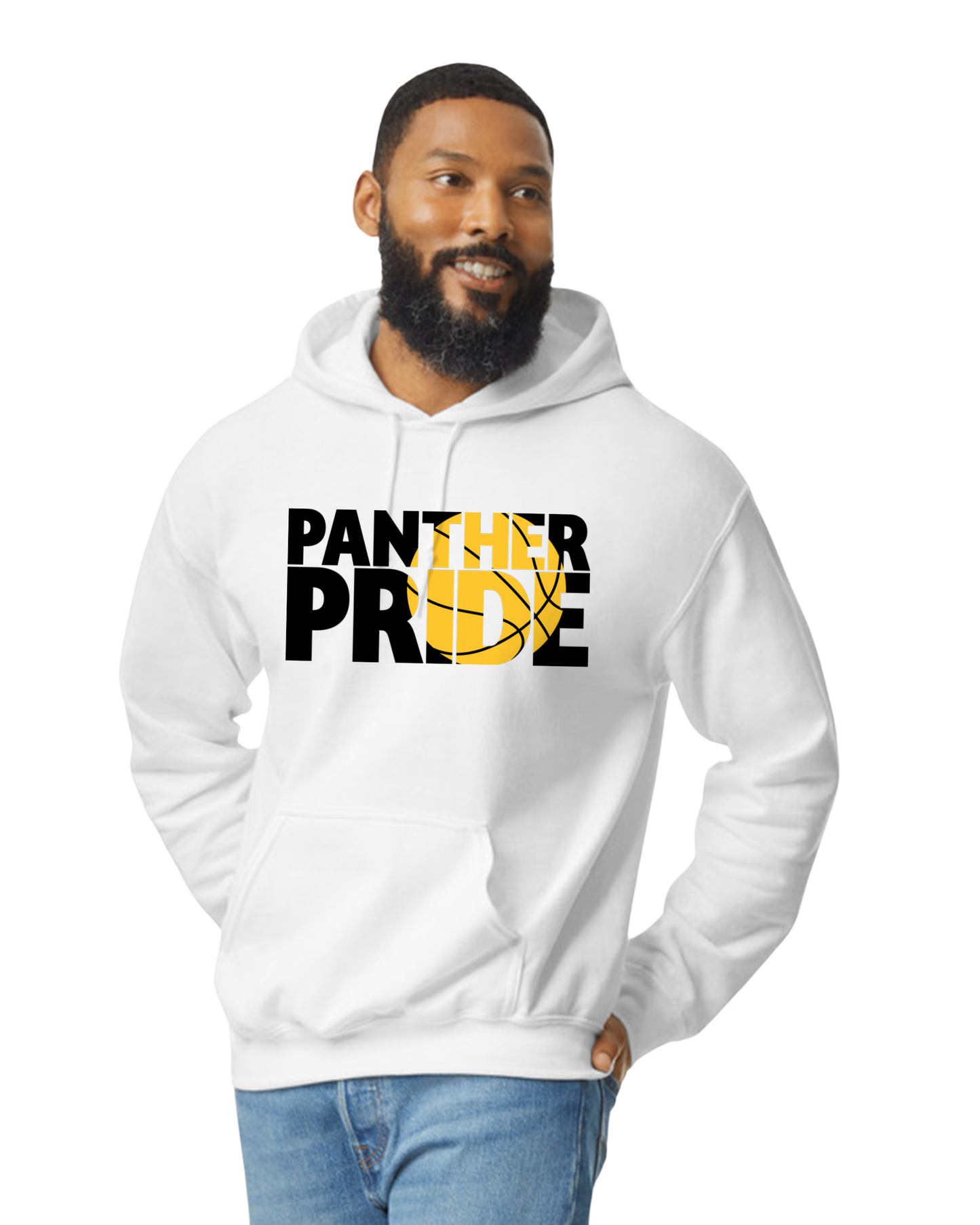 Panthers Bball Pride - Hooded Softstyle Sweatshirt YOUTH to ADULT sizes (multiple color/ layout choices)