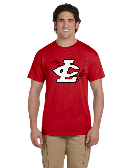 CLLL Softball unisex Tshirt TALL SIZES Gildan Ultra Cotton RED