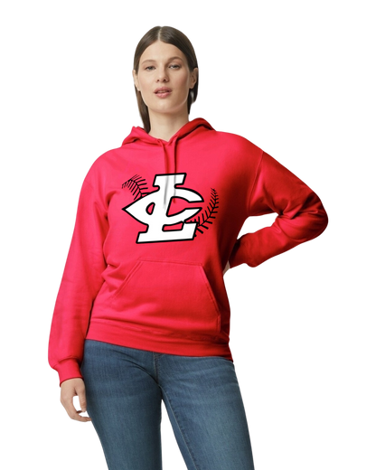 CLLL Adult Unisex NEW Softstyle Gildan Hooded Sweatshirt RED
