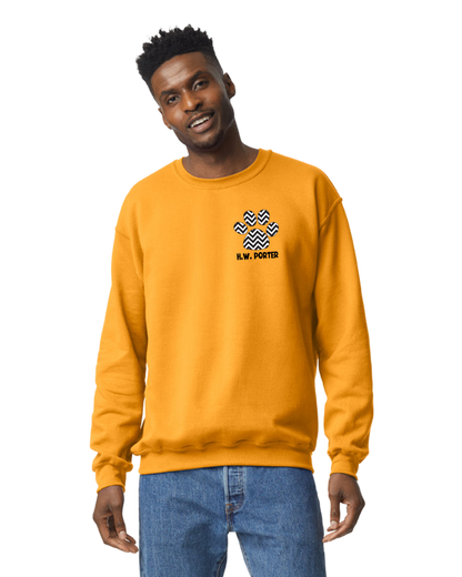 H.W. Porter Chevron Crew Neck Gildan Heavy Blend Sweatshirt