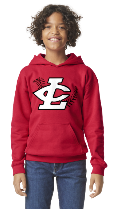 CLLL Youth Pullover Hooded Softstyle Gildan Sweatshirt RED
