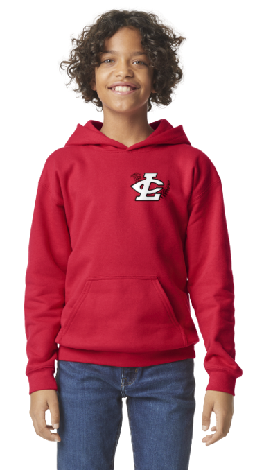 CLLL Youth Pullover Hooded Softstyle Gildan Sweatshirt RED