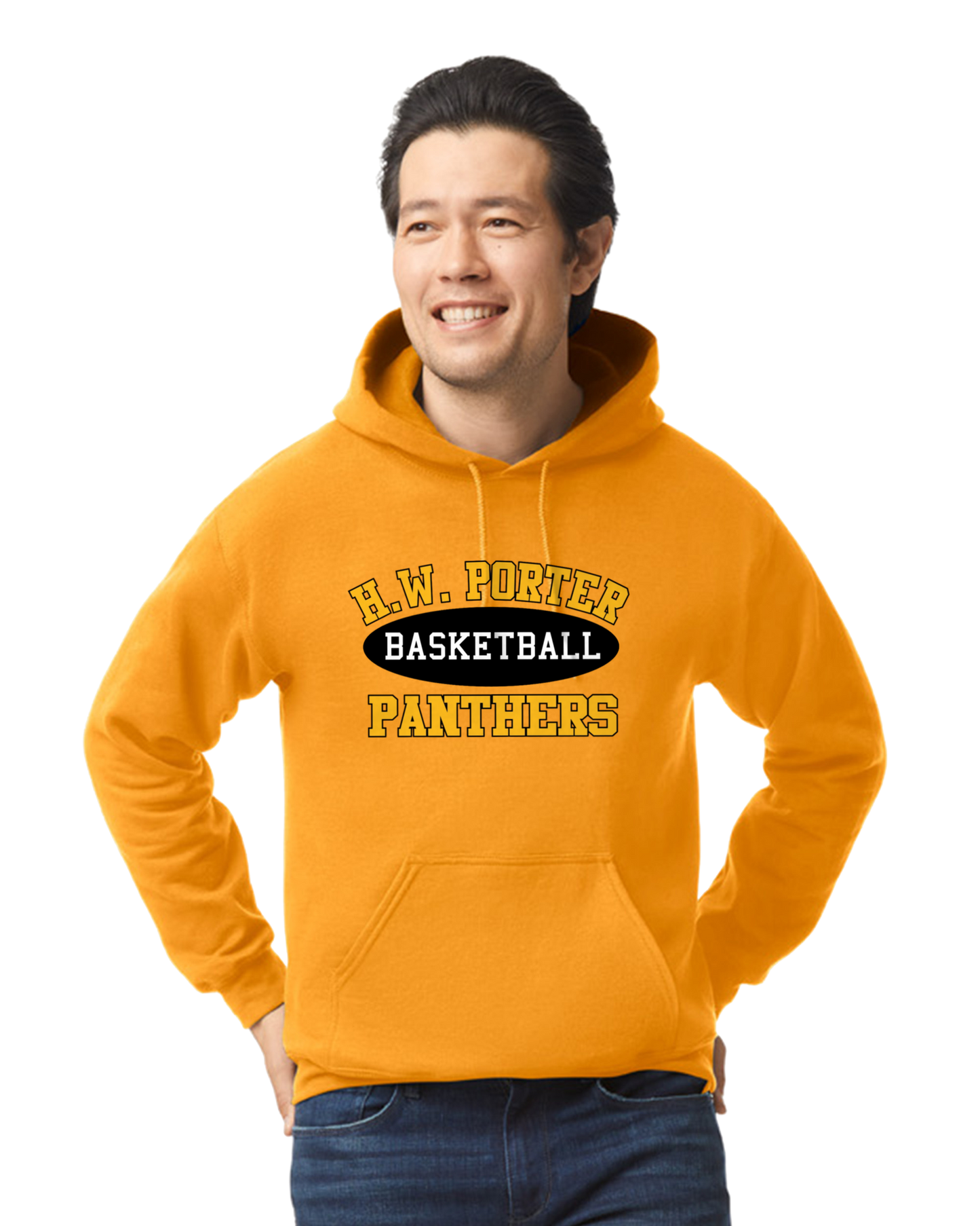 Porter Basketball Athletic - Youth to Adult Hooded Sweatshirt - Customize yours today!