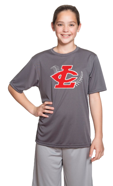 CLLL A4 Youth Cooling Performance Short Sleeve T-Shirt Dark GREY