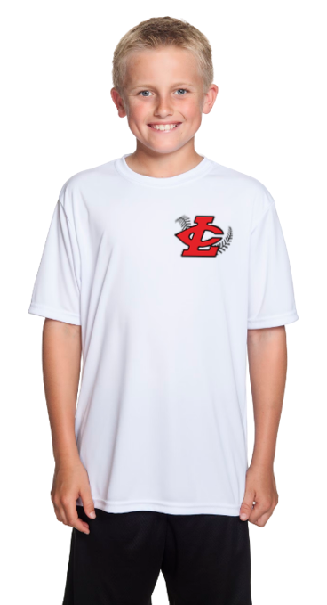 CLLL A4 Youth Cooling Performance Short Sleeve T-Shirt WHITE
