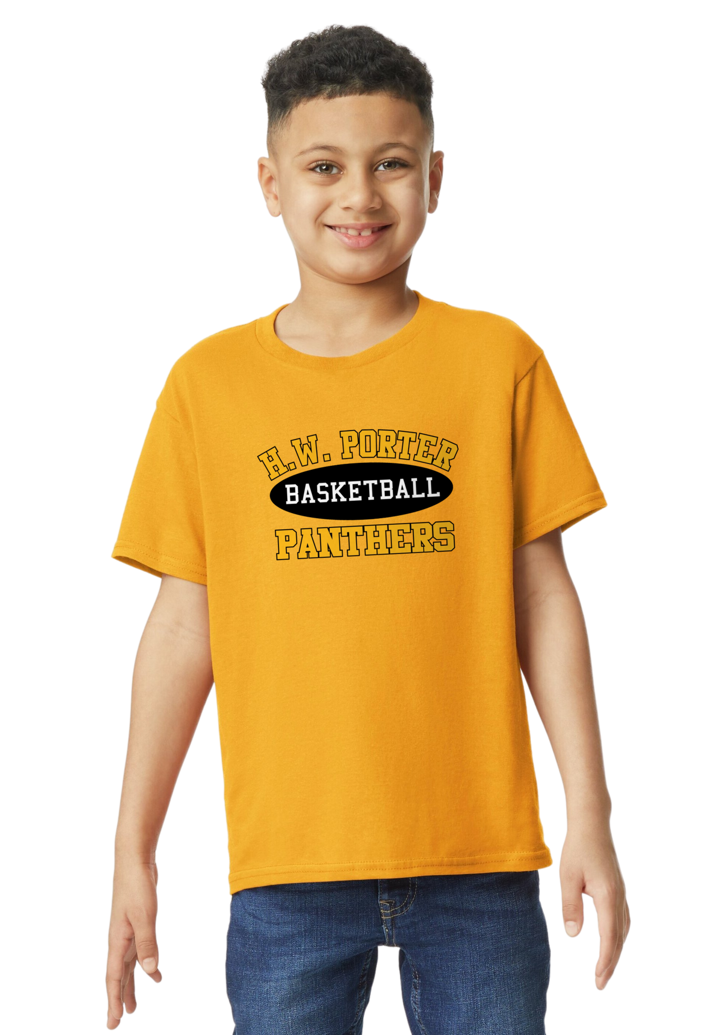 Porter Basketball Atheltic Youth to Adult Size Tshirt - Customize Yours Now!