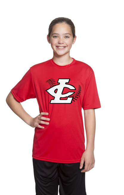 CLLL A4 Youth Cooling Performance Short Sleeve T-Shirt RED