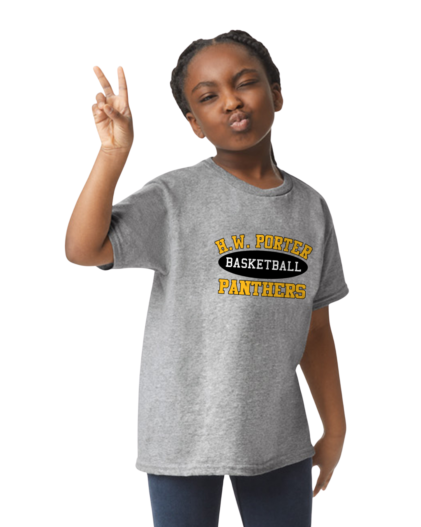 Porter Basketball Atheltic Youth to Adult Size Tshirt - Customize Yours Now!