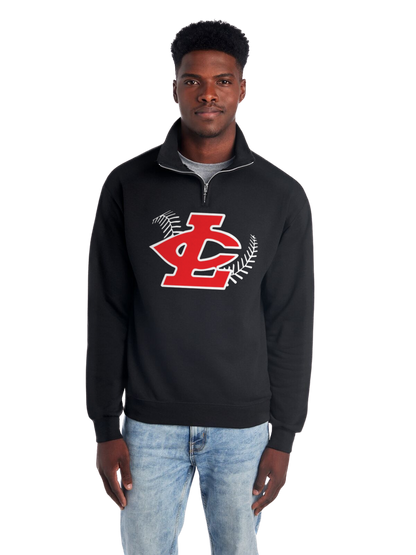 CLLL Adult Jerzees Quarter Zip Sweatshirt BLACK