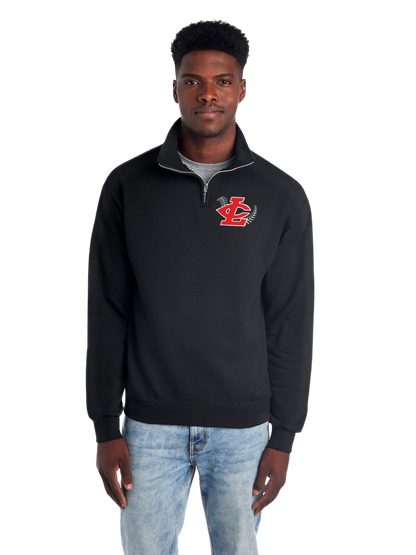 CLLL Adult Jerzees Quarter Zip Sweatshirt BLACK