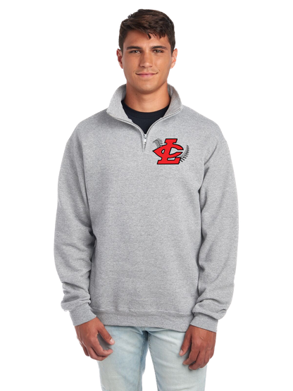 CLLL Adult Jerzees Quarter Zip Sweatshirt GRAY