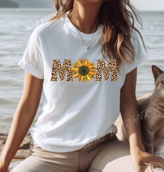 Sunflower MOM Adult Tshirt