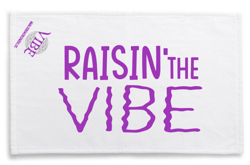 Raisin' the VIBE Next Level 15x18 Velour Towel Large Design
