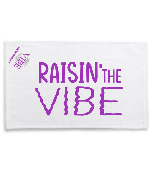 Raisin' the VIBE Next Level 15x18 Velour Towel Large Design