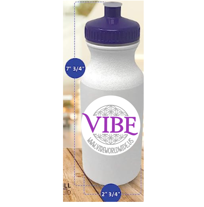 Raisin' the VIBE Plastic Water Bottle